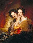 Rembrandt Peale The Sisters (Eleanor and Rosalba Peale) painting